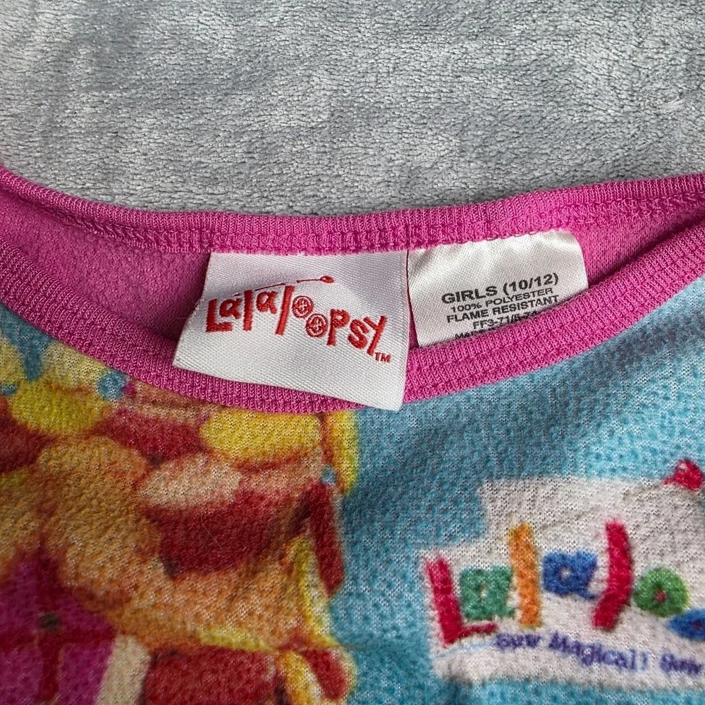 Vtg Girls Lalaloopsy 2 Pc Pajama Set Pants Long Sleeve Size 10-12
